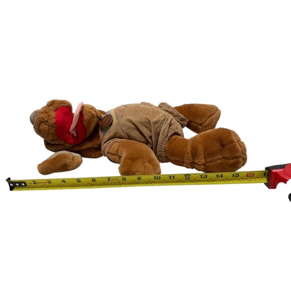 Ganz Wrinkles Plush Dog Hand Puppet Movable Mouth Corduroy Outfit Toy - Picture 8 of 10